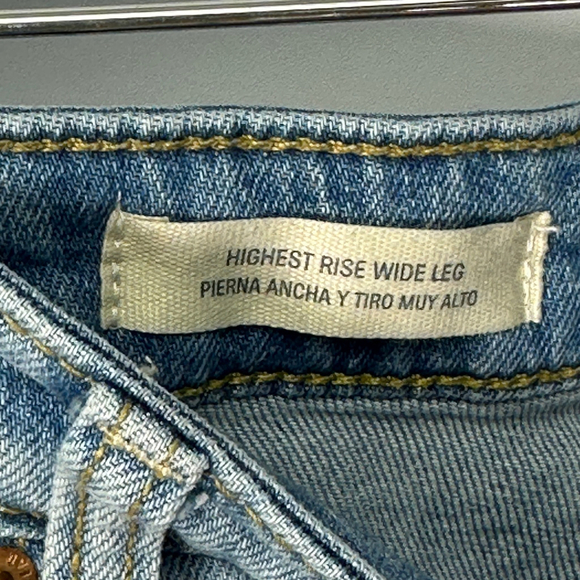 Universal Thread High Waist Wide Leg Carpenter Jeans 12 - Picture 3 of 7